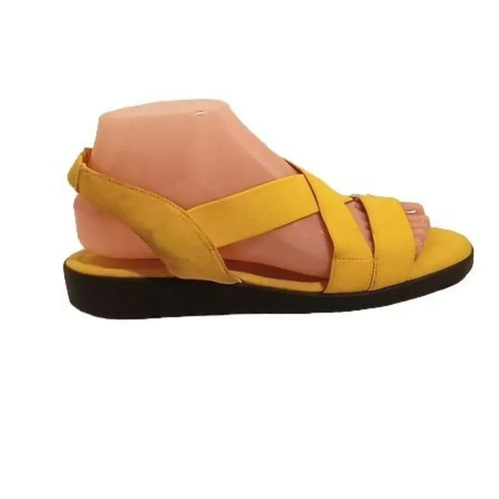 Active Air Yellow Strappy‎ Sandals Women's Size 8.5