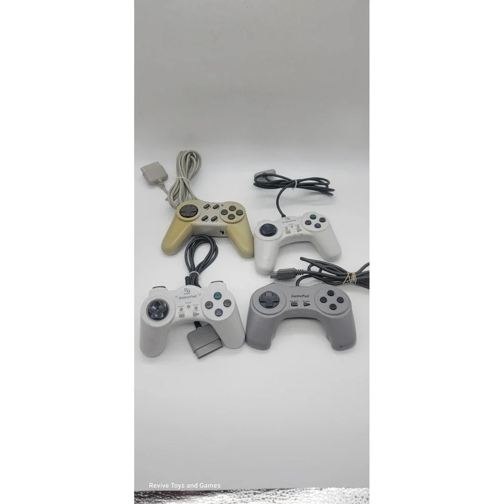 Lot of 4 3rd Party PlayStation 1 Ps1  Game‎ Controller Lot Tested Good Condition