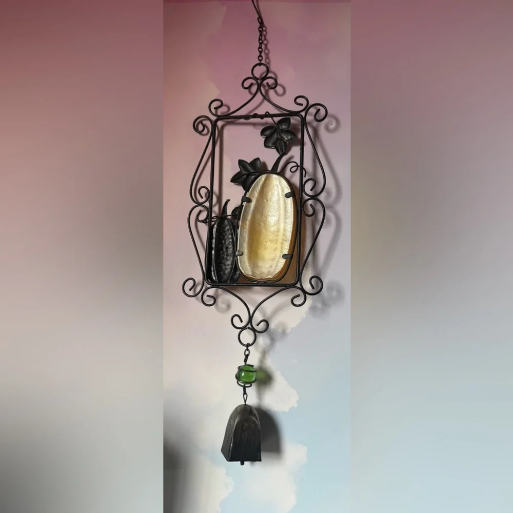 Decorative Fall/harvest Metal Wall Art with Pumpkins wind bell