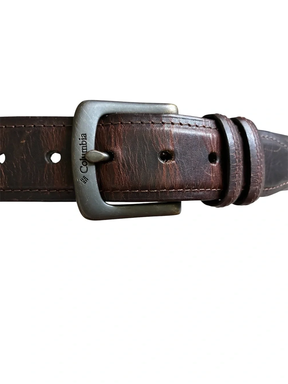 Columbia leather belt
