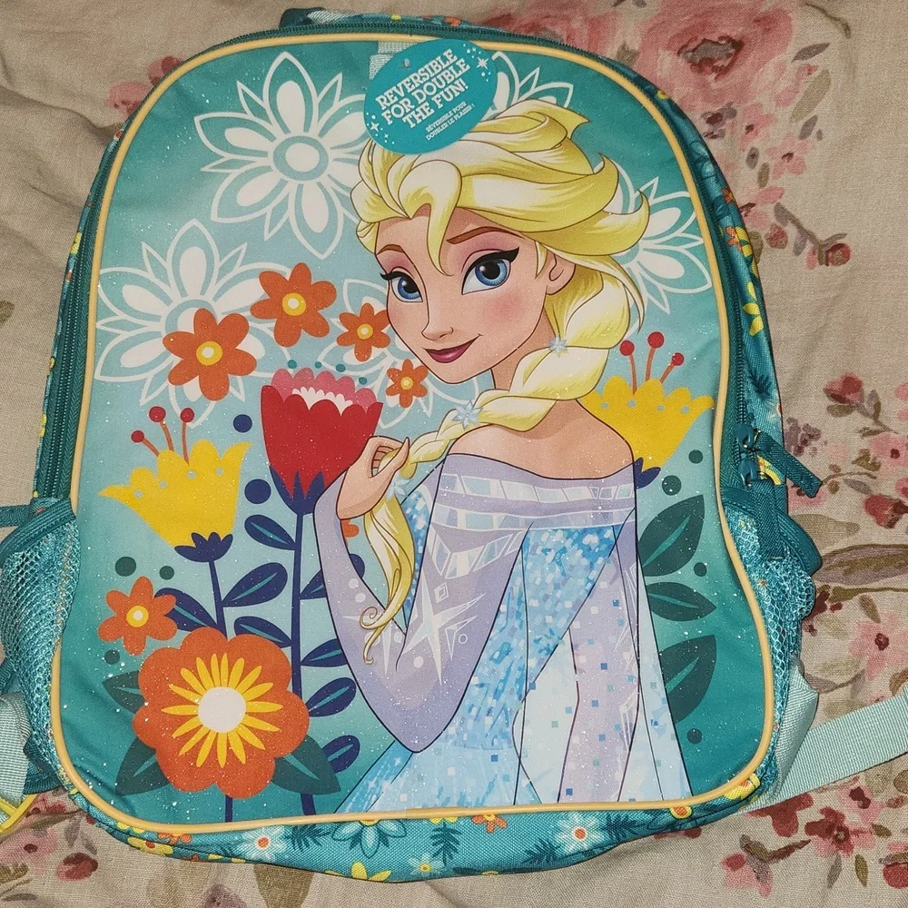NWT Frozen reversible backpack