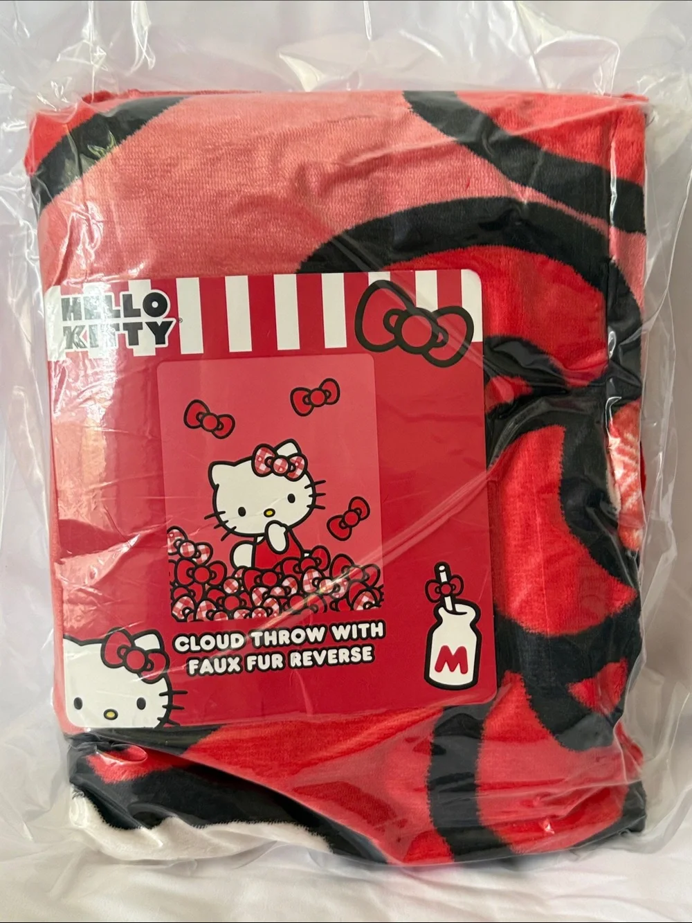 Sanrio Hello Kitty Cute Plush Faux fur Throw Blanket 50x60