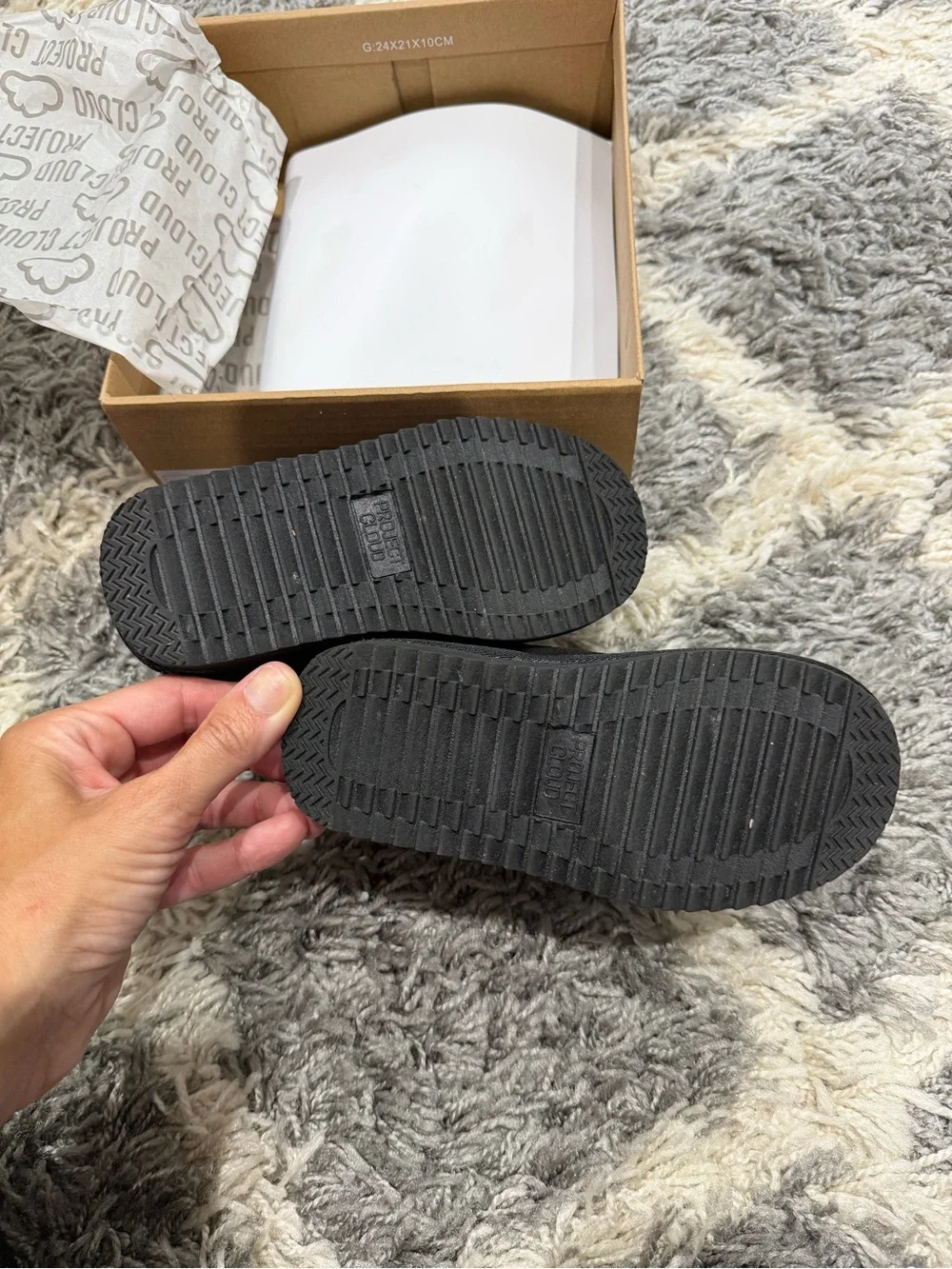 Project Cloud black suede