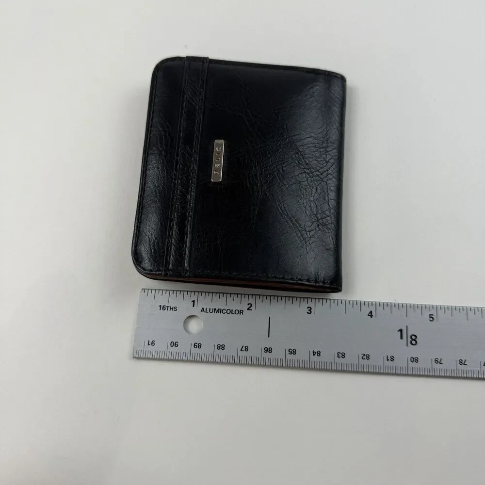 Relic Faux Leather Wallet Snap Up Black Credit Card Cash Slot BI Fold 4x3 Unisex