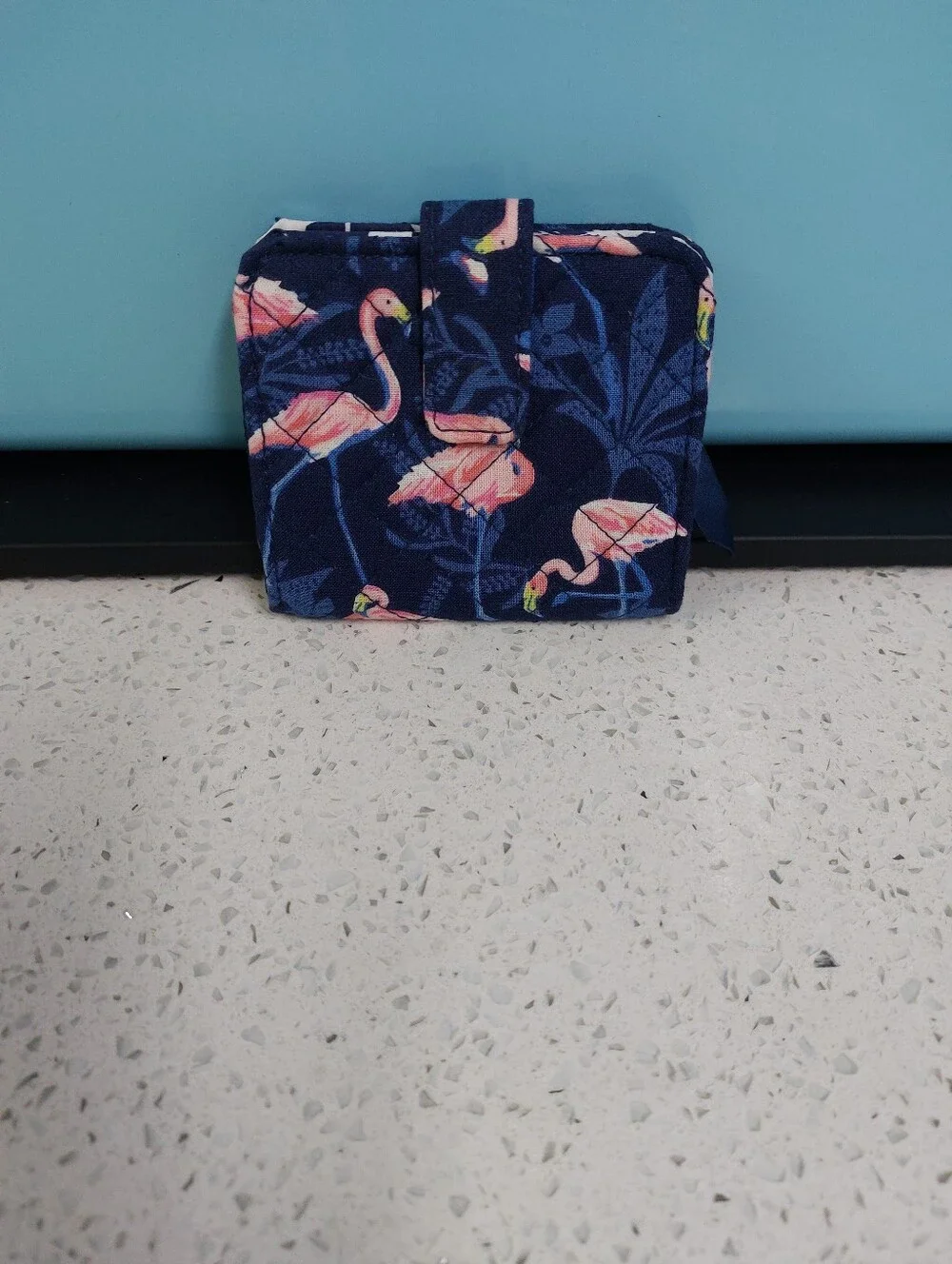 RFID Finley Small Wallet Flamingo Party NWT