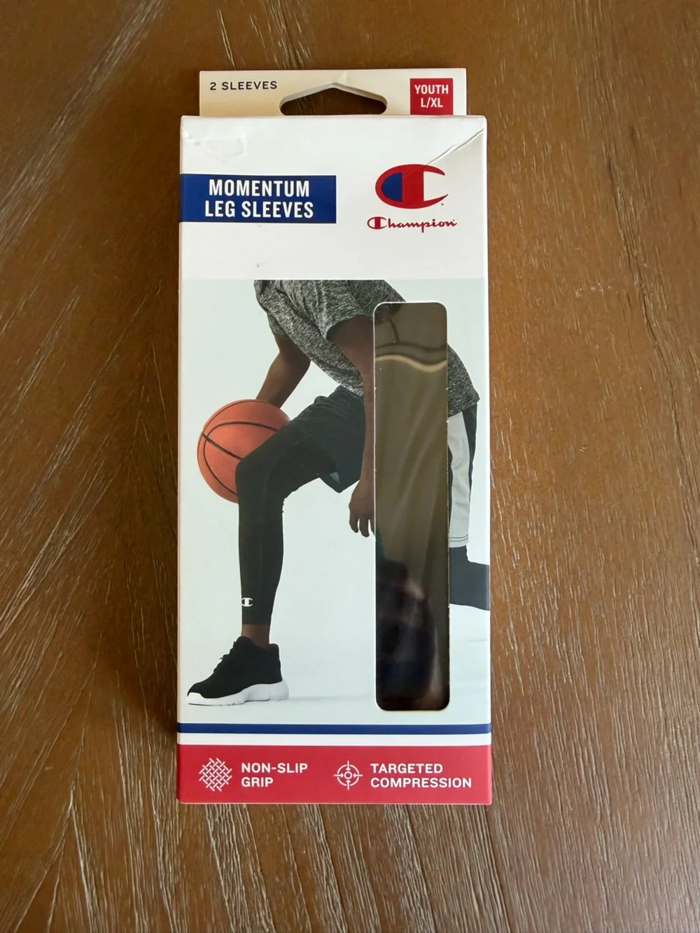 Champion Men’s Black Compression Leg Sleeves