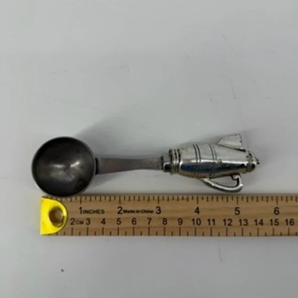 Boston Warehouse Stainless Novelty Coffee Pot Handle Coffee Scoop Cafe Decor