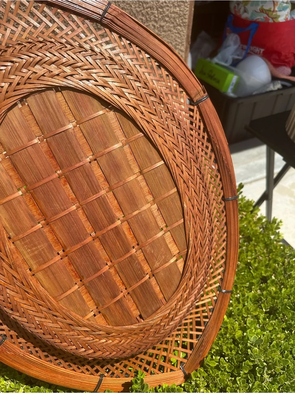 Source Unknown handwoven rattan