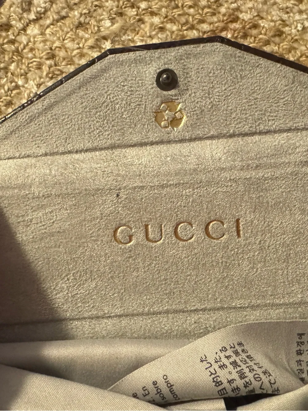 Gucci suede lined