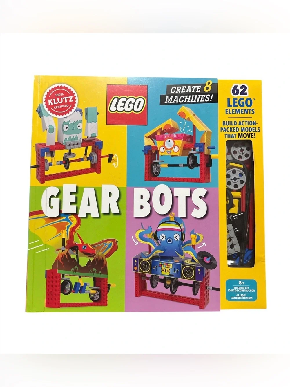 Lego Gear Bots Building Set - Red, Yellow, Blue, Purple