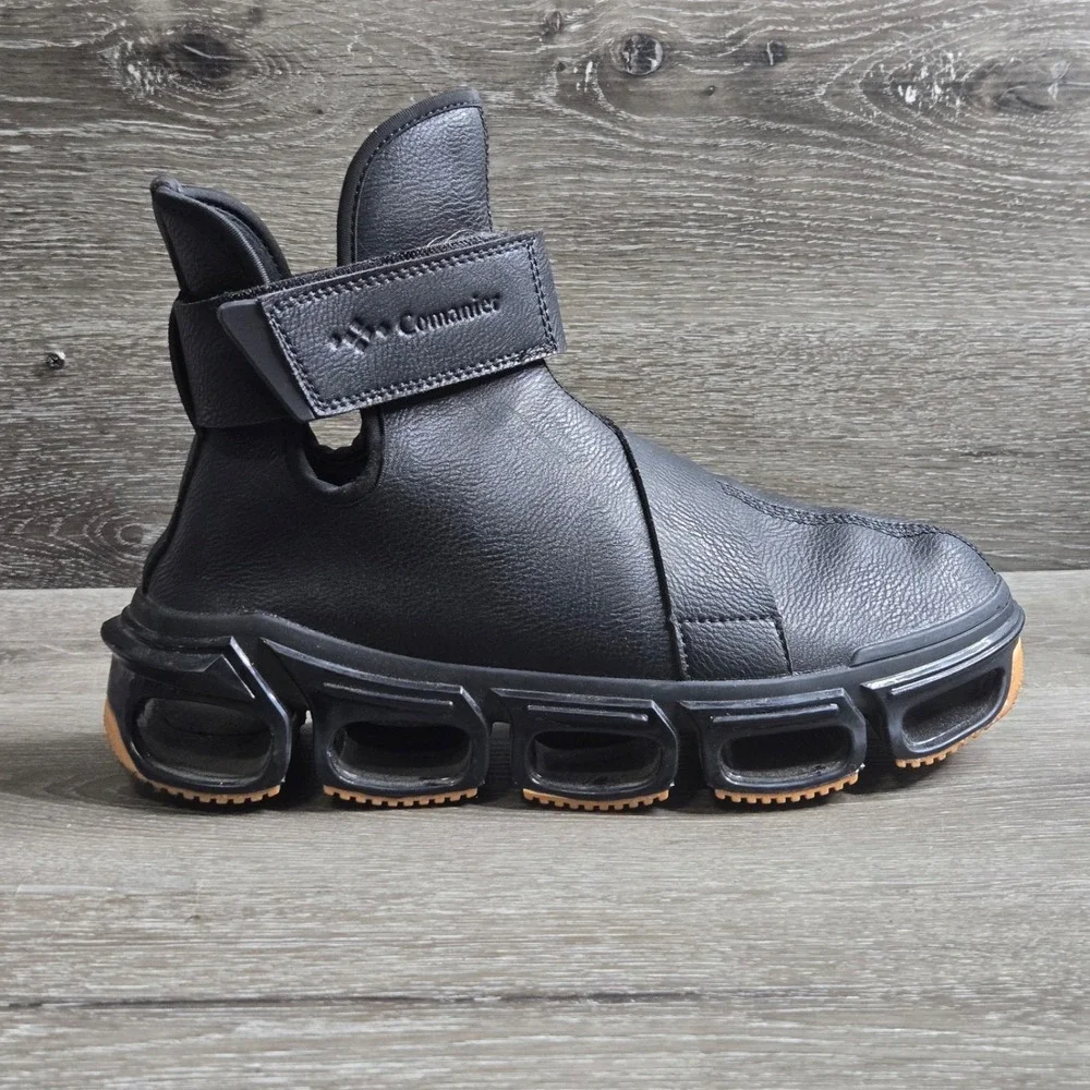 Comanier Waterproof Hiking Boots Black Size 42 Leather Sports Camping Hunting