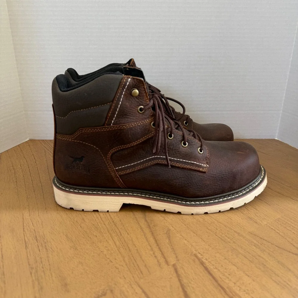 Irish Setter Kittson 83666 Work Boot Mens Size 13D Brown Steel Toe EH‎ Leather
