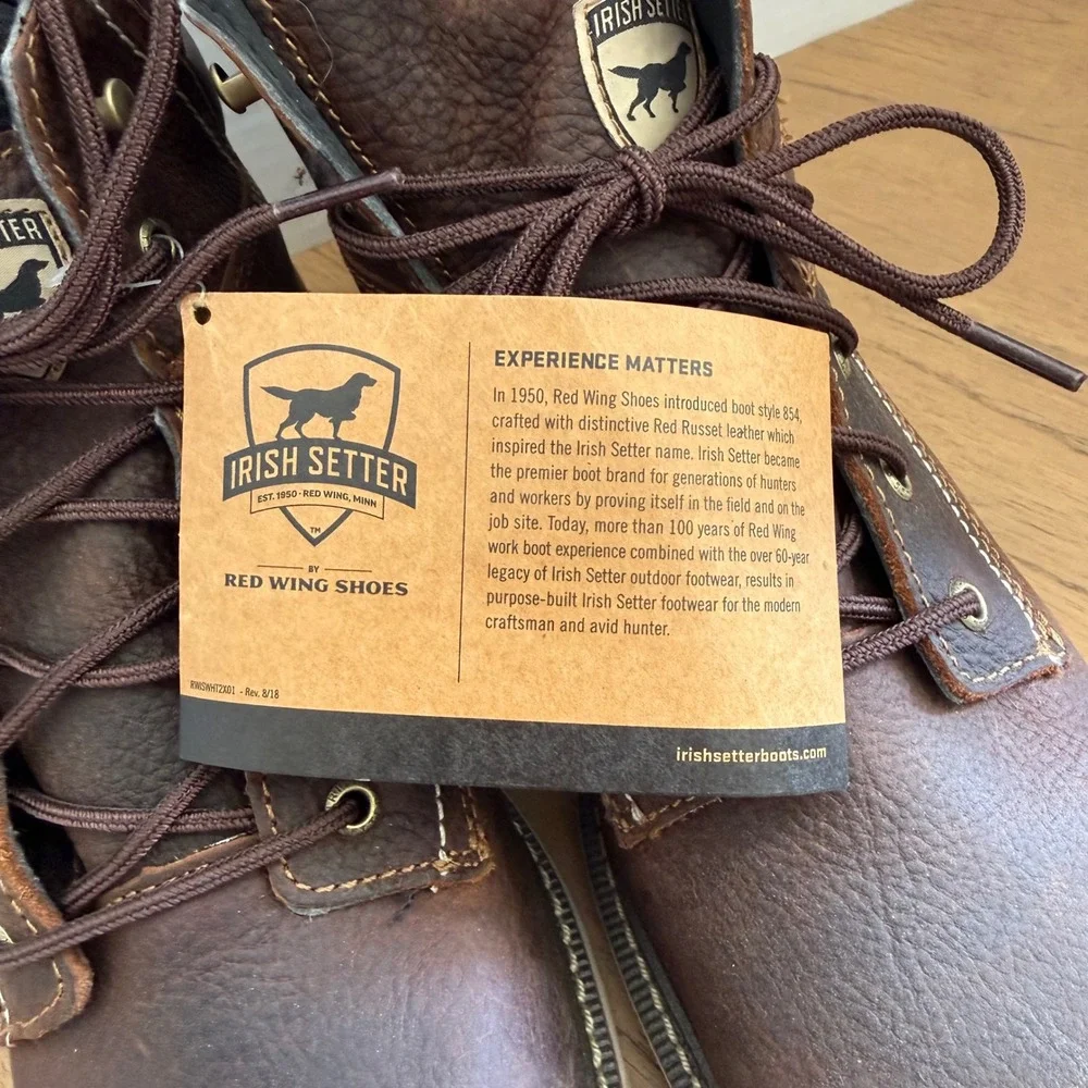 Irish Setter Kittson 83666 Work Boot Mens Size 13D Brown Steel Toe EH‎ Leather