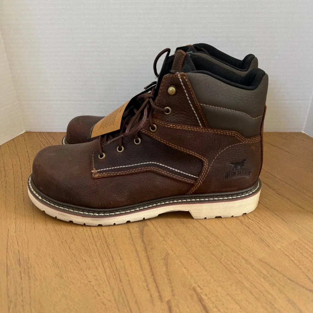 Irish Setter Kittson 83666 Work Boot Mens Size 13D Brown Steel Toe EH‎ Leather