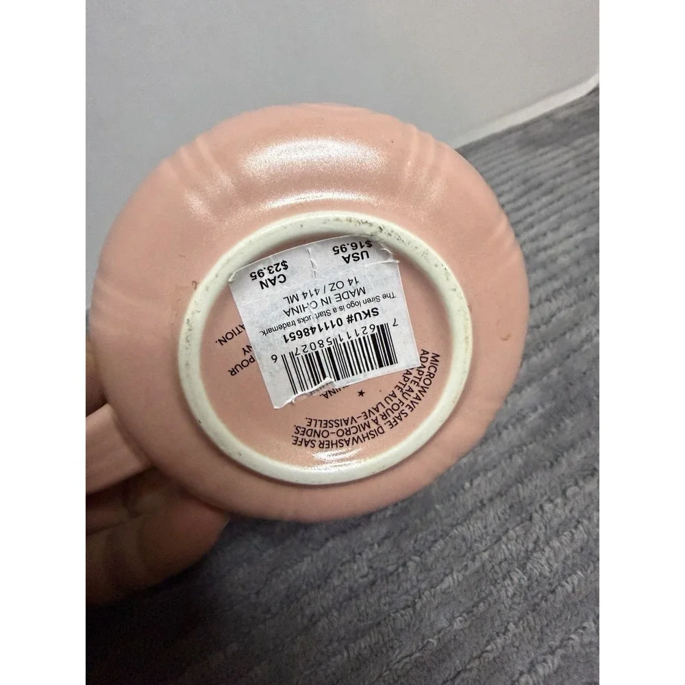 Starbucks Spring 2024 Pastel Pink Curved Mug  14oz Easter -