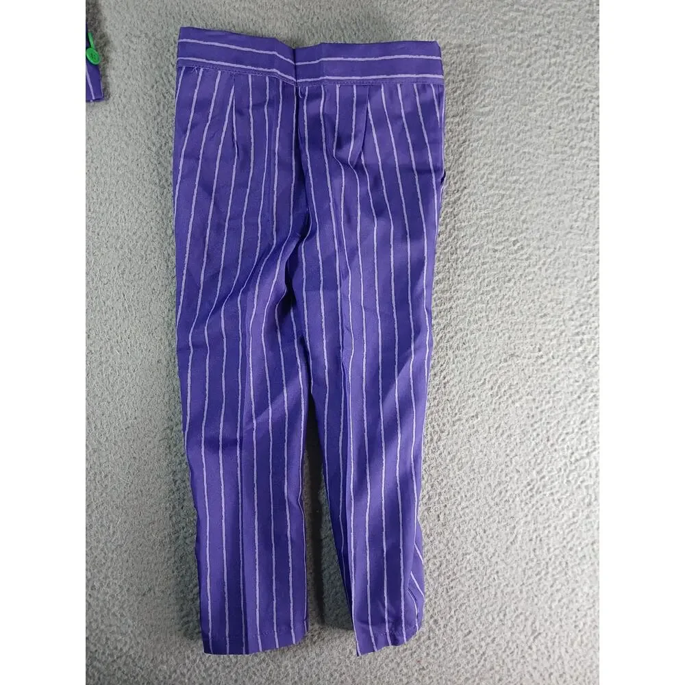 The Joker Suitmeister Costume Kids Small (4-6) NO TIE Halloween DC Suit NWT