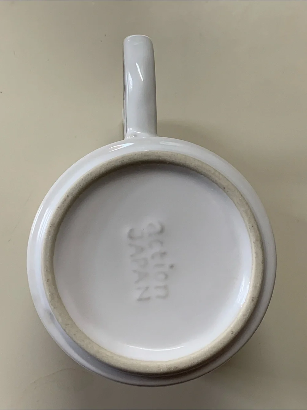 Vintage Action Japan Calico Cat Mug - Tail Handle - Have a Purr-r-fect Day