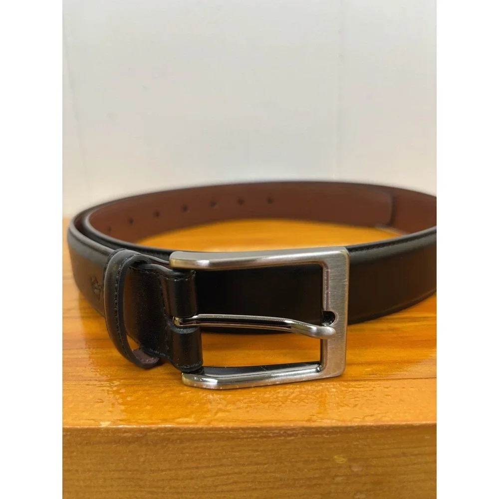Original‎ Penguin Men's Size 34 Black Bonded Leather Belt