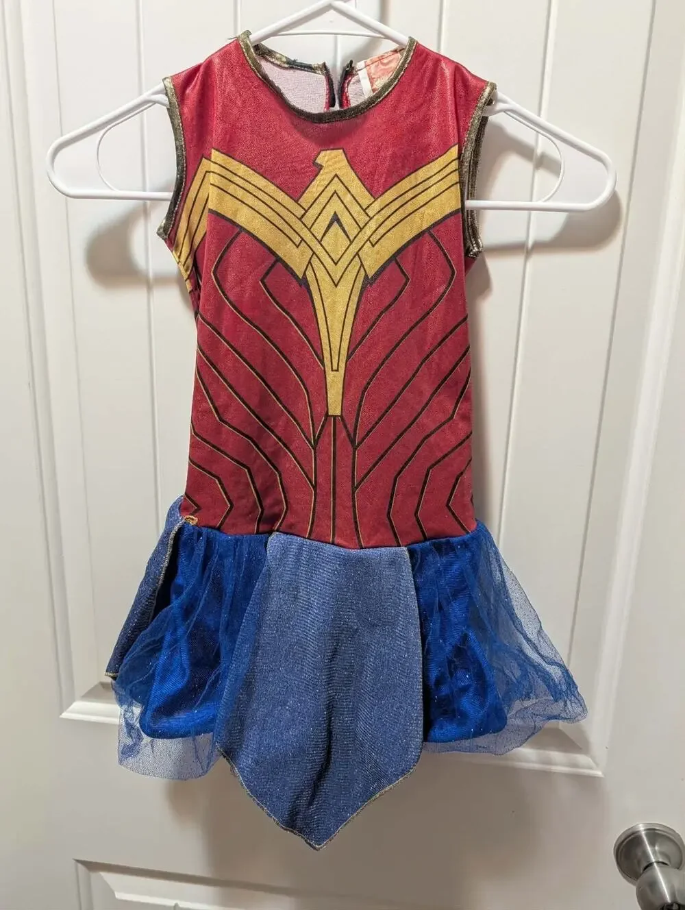 Girls Rubie's DC Comics Wonder Woman Dress Halloween Costume Size S (4-6)