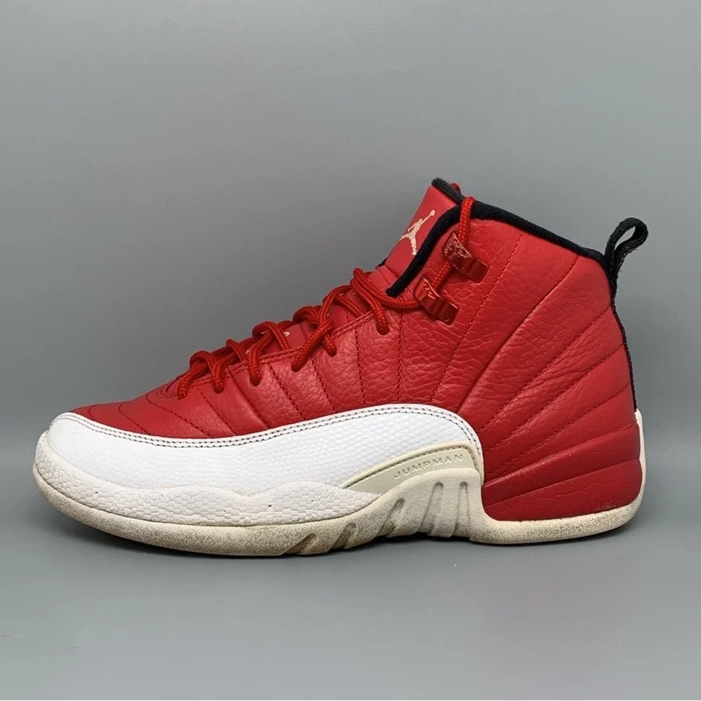 Jordan 12 Retro Gym Red Basketball Shoes 153265-600 Youth Sz 7Y / Women's Sz 8.5