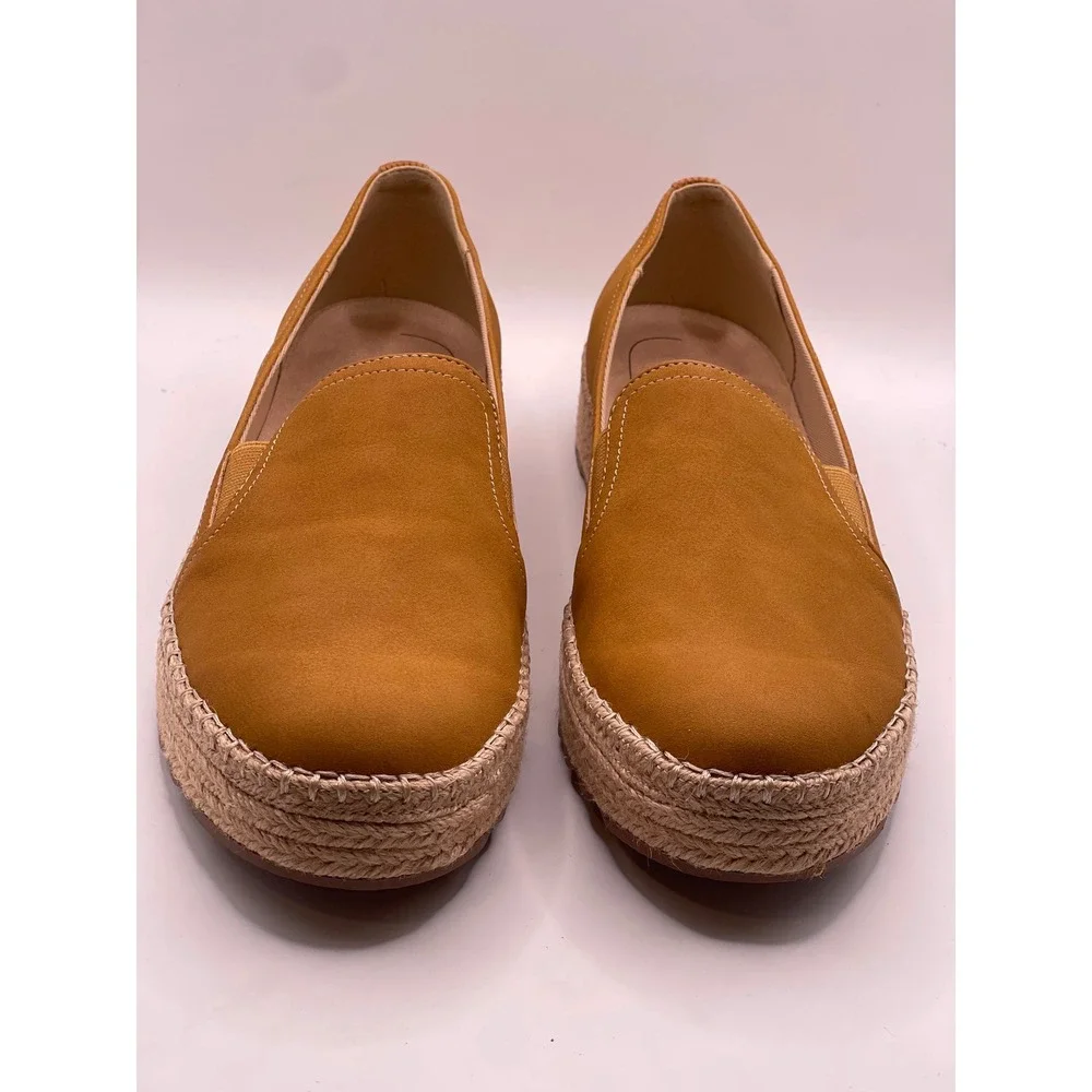 Journee Collection Catalina Tan Espadrille Platform Loafers Shoes Womens 10 M