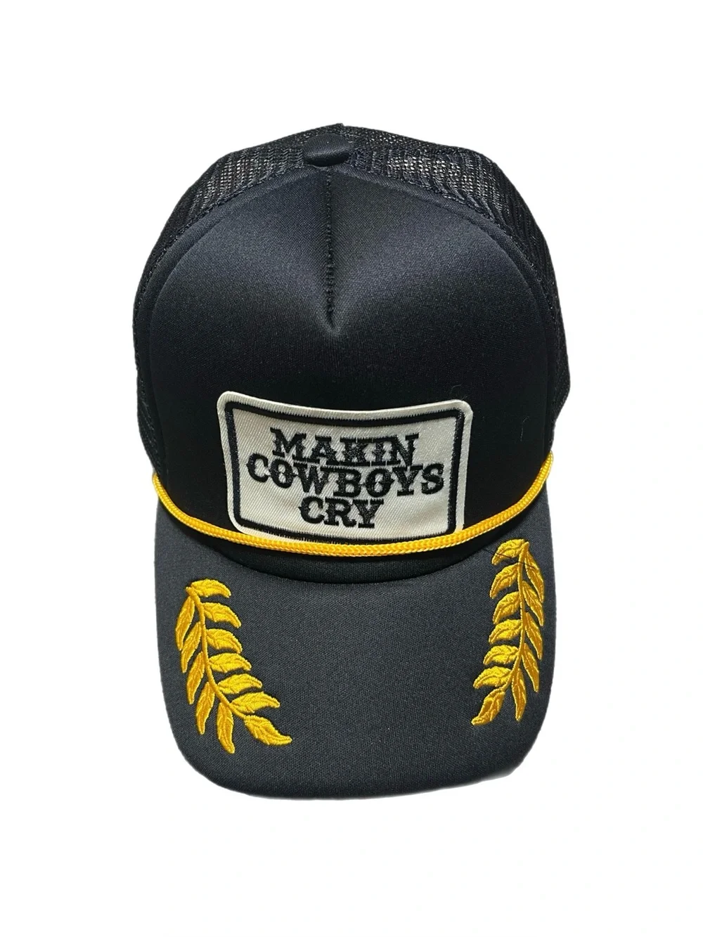 Vintage Embroidered “Makin Cowboys Cry”  Trucker Snapback Hat