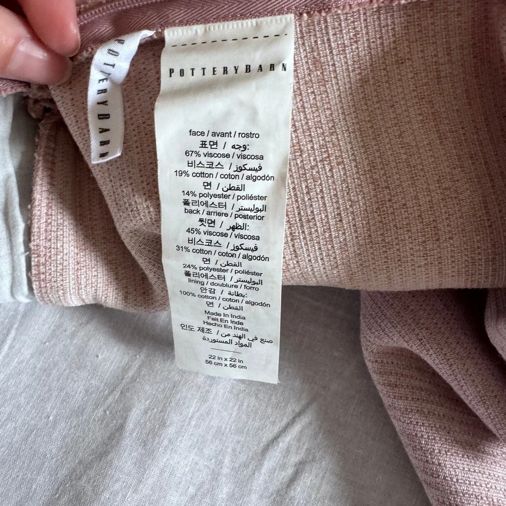 Pottery Barn embroidery removal