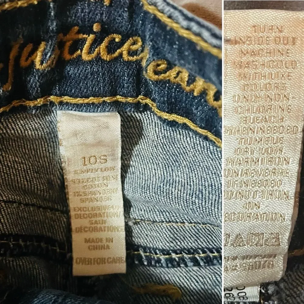 Justice blue denim