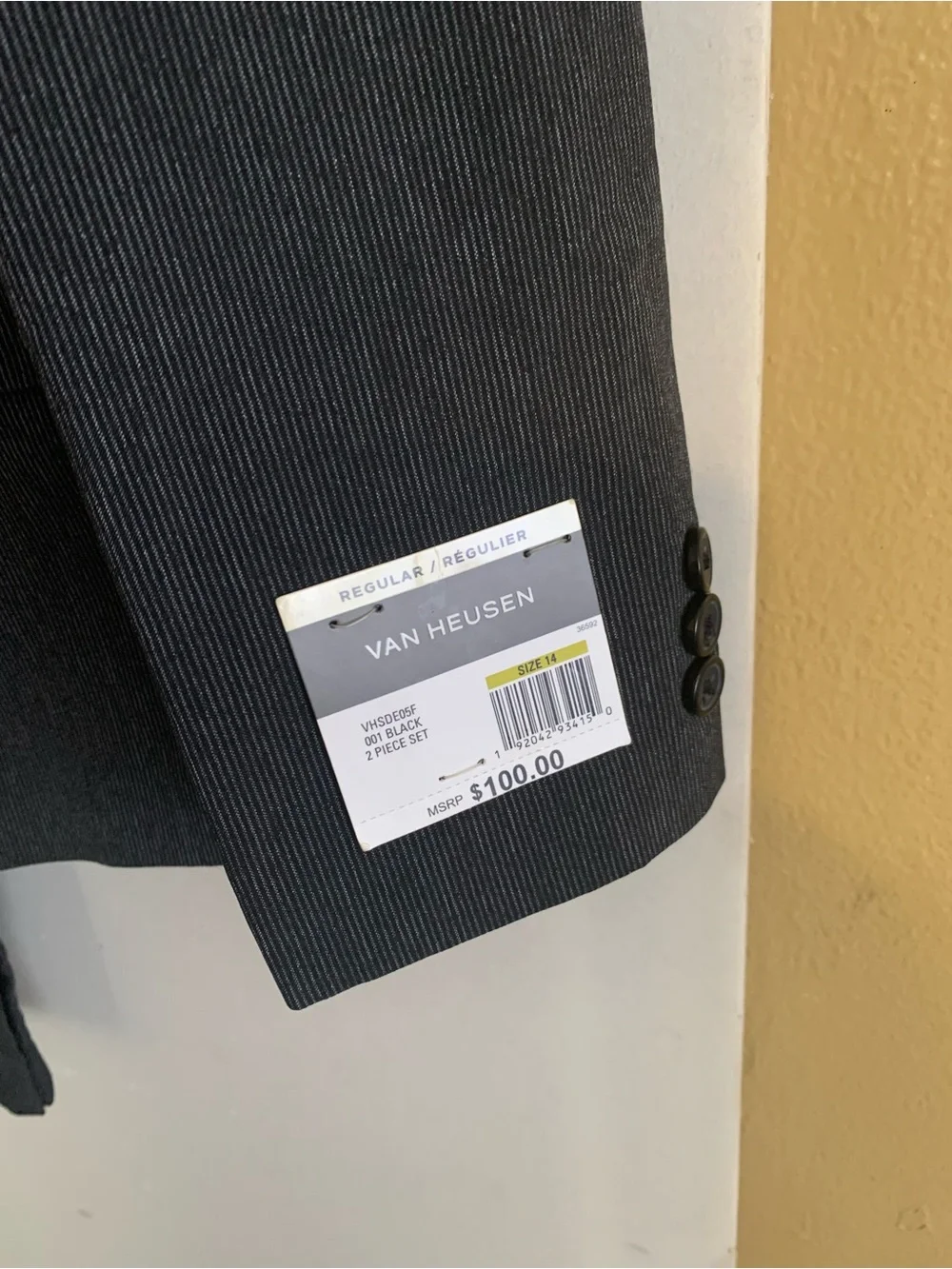 Van Heusen modern charcoal