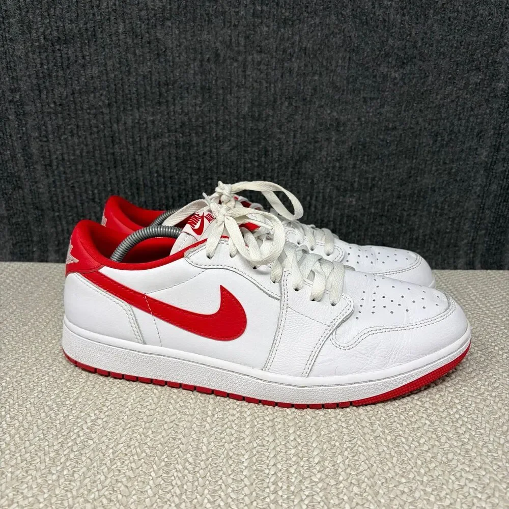 Nike Air Jordan 1 Low Retro OG University Red White Shoes Mens 12 CZ0790-161