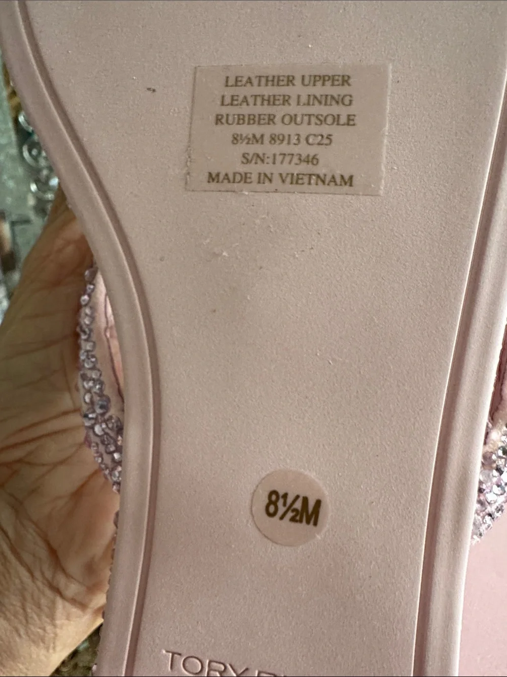 Tory Burch blush leather