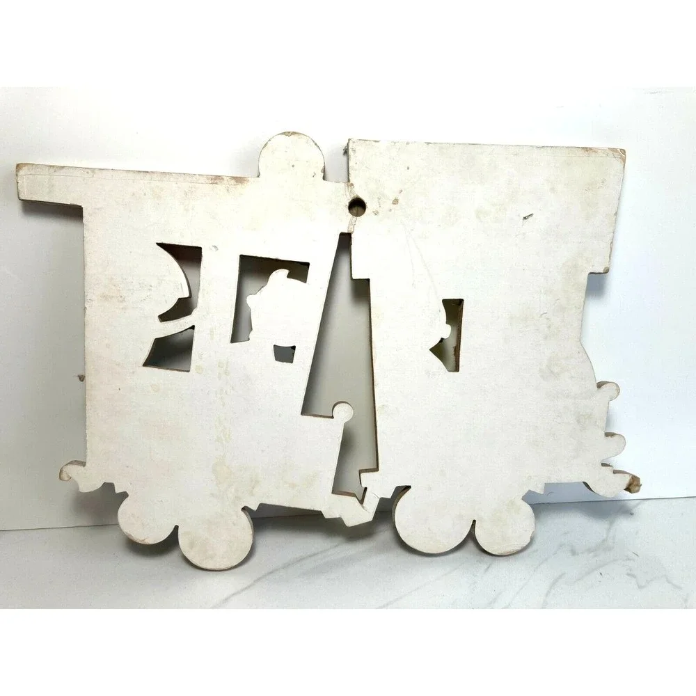 Dolly Toy Co. Nursery Train Wall Hanging Cardboard Heavy Thick set of 4