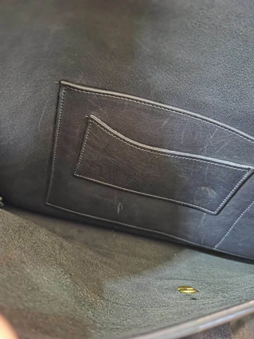 Coach structured leather