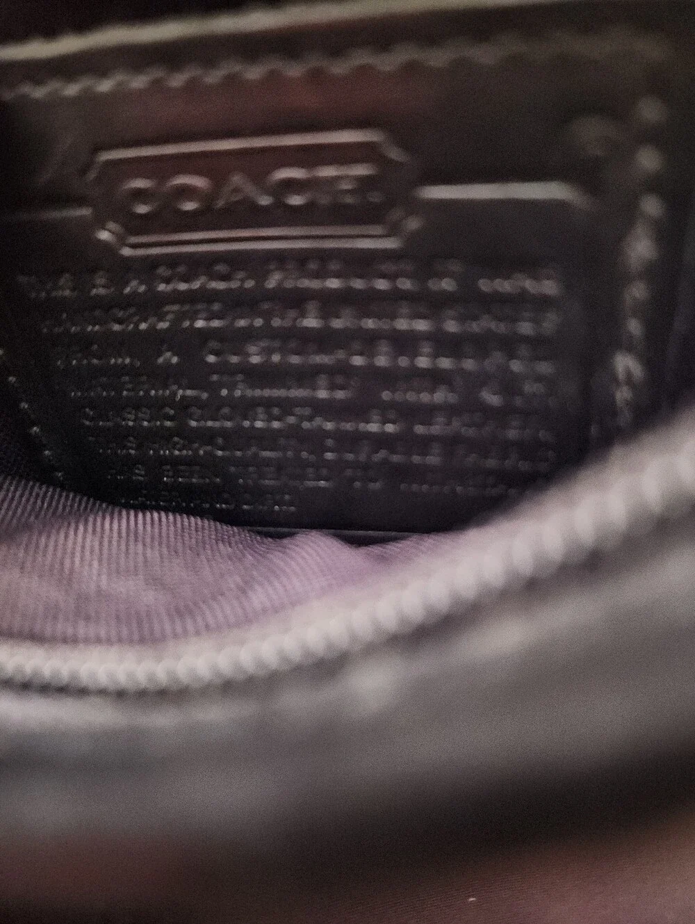 Coach black shoulder