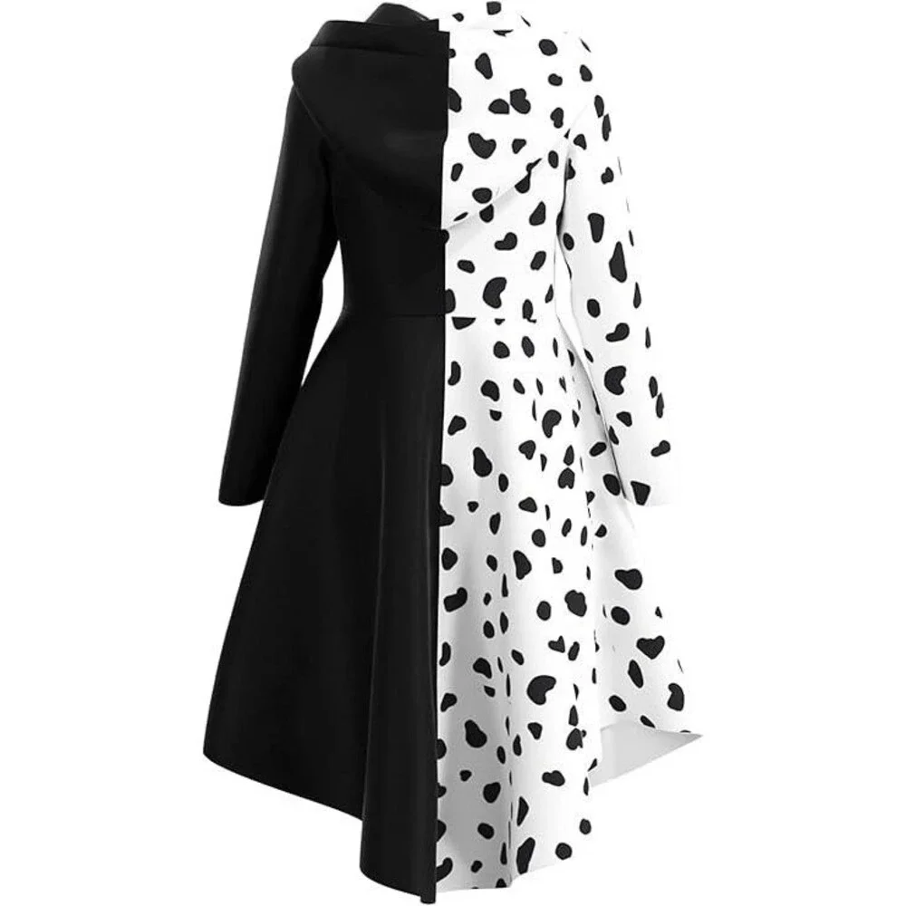 Girls Halloween Costume Dress Up Dalmatian Print Outfit 9-10yr Olds NEW