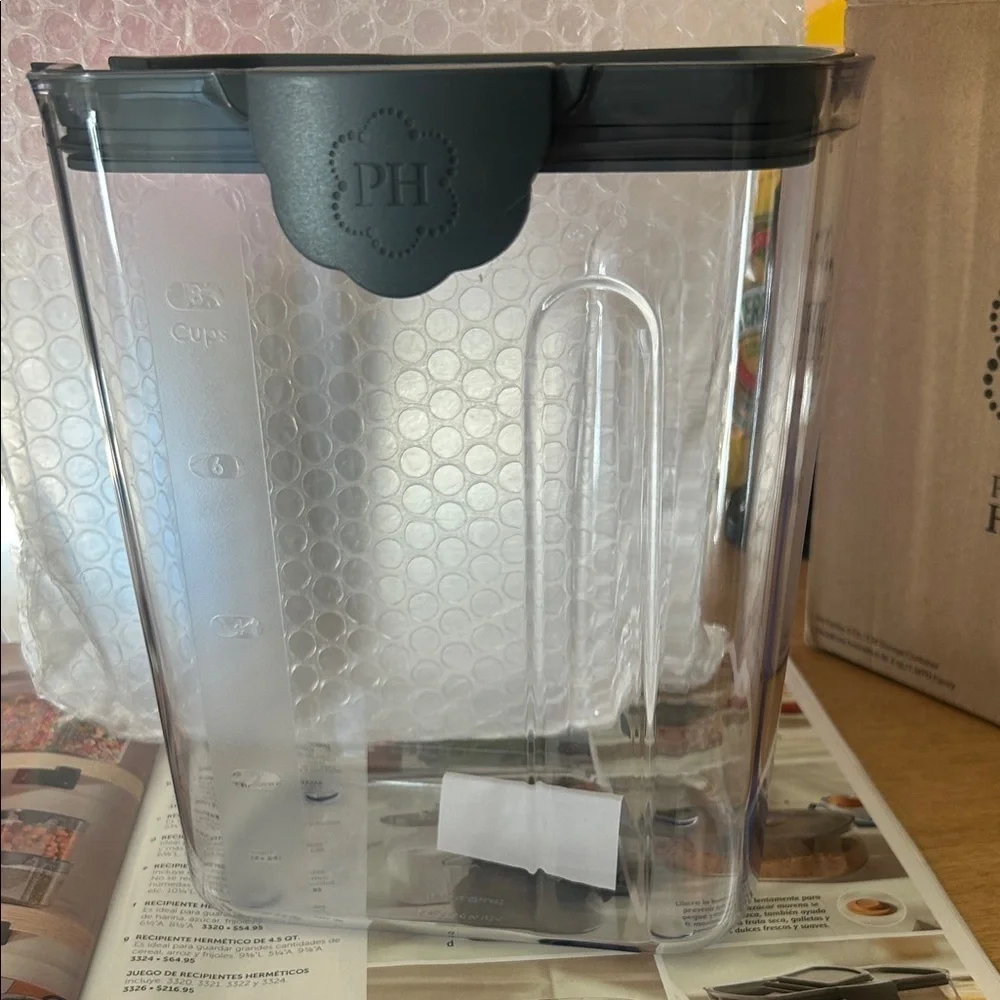 Princess House Black and Clear Food Storage Container