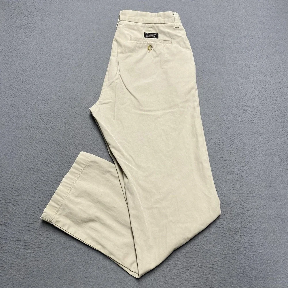 Banana Republic Pants Mens 34x32 Beige Chino Classic Fit Straight Leg Casual