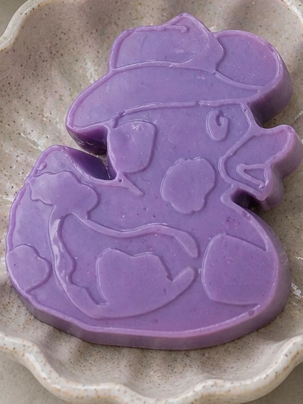 Handmade handcrafted purple