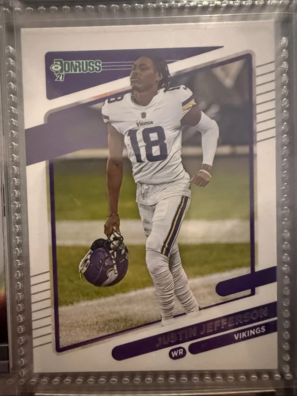 Justin Jefferson White Men’s Football Authentic Athletic Fit case hit variation