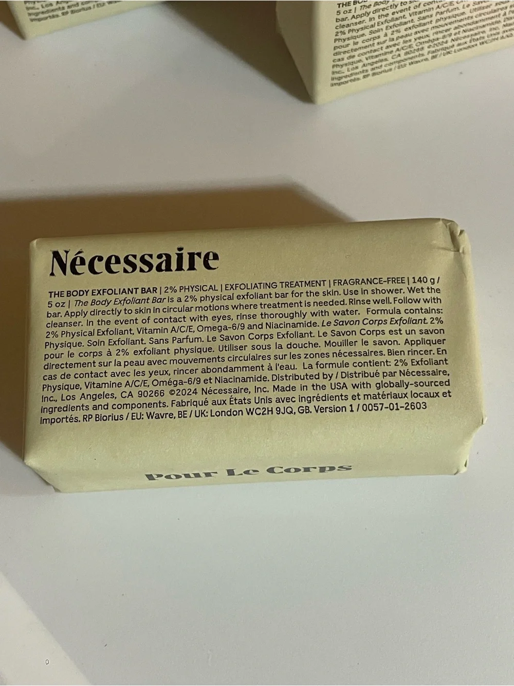 Necessaire body exfoliant