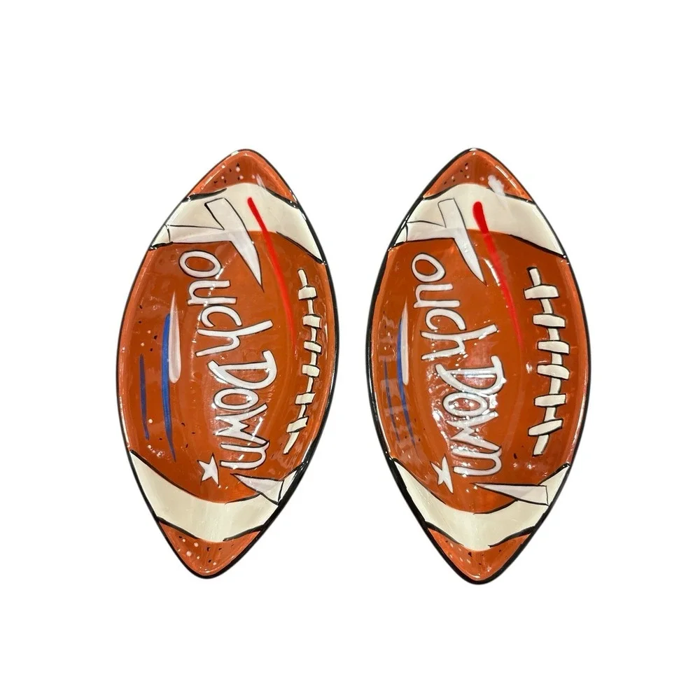 Clay Art football shaped