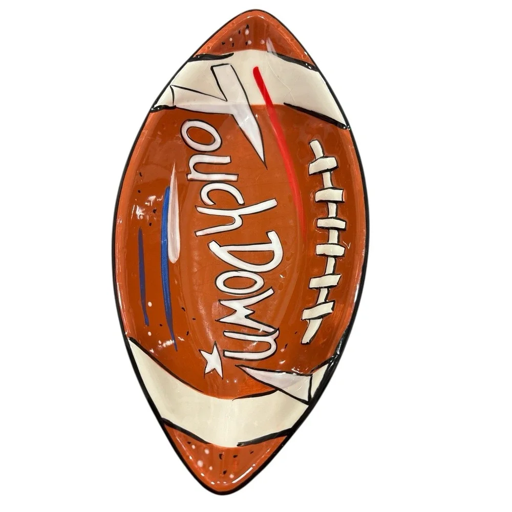 Clay Art football shaped