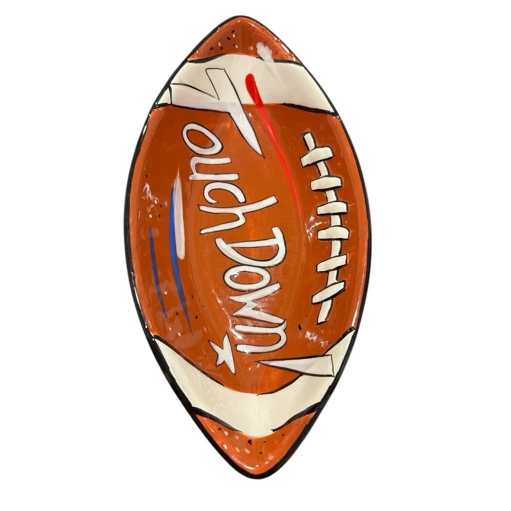 Clay Art football shaped