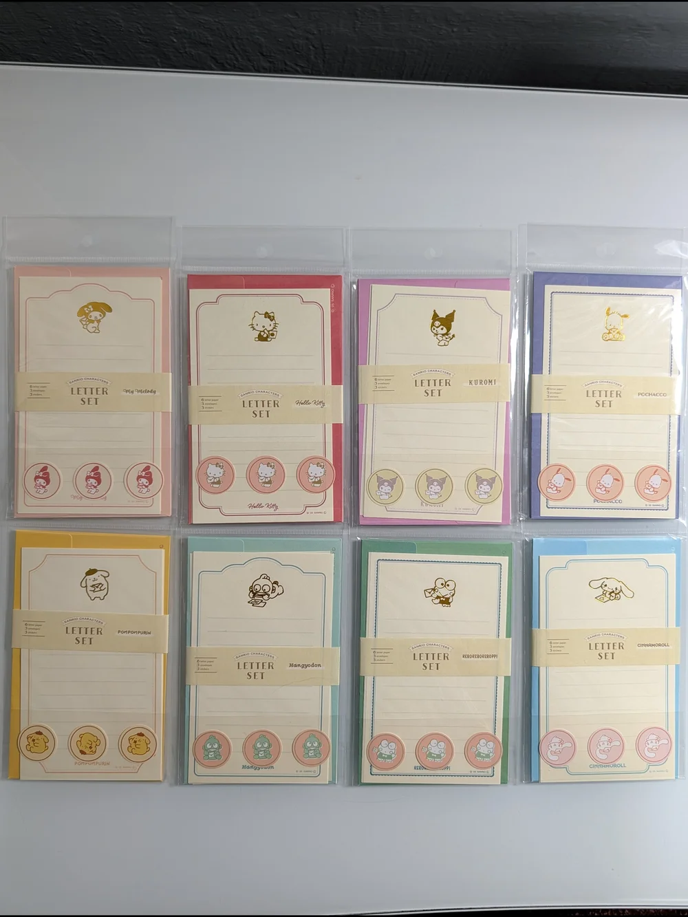 Sanrio Characters Letter Set Bundle 8pc