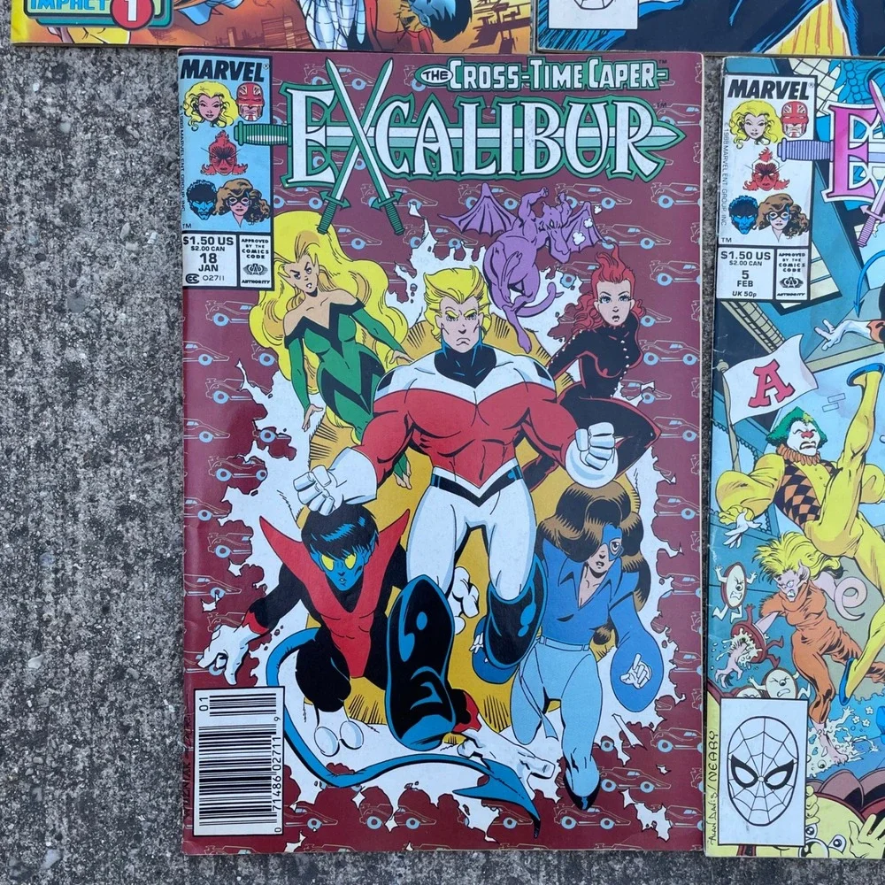 Marvel excalibur comics