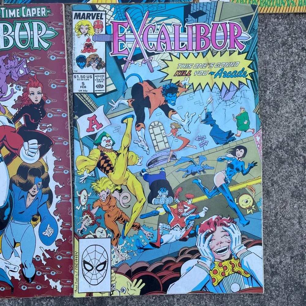 Marvel excalibur comics