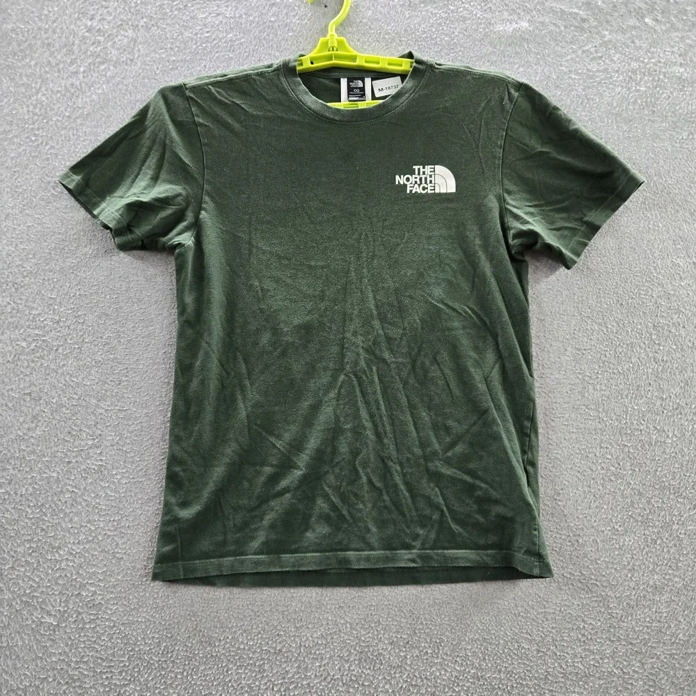 The North Face Men Shirt S Green Graphic Yosemite Half Dome Circular Design‎