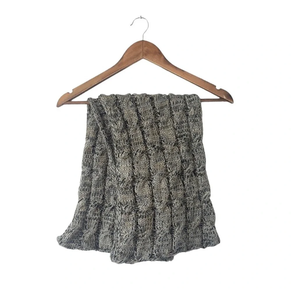 C.C Knit Infinity Scarf Brown Black Gray