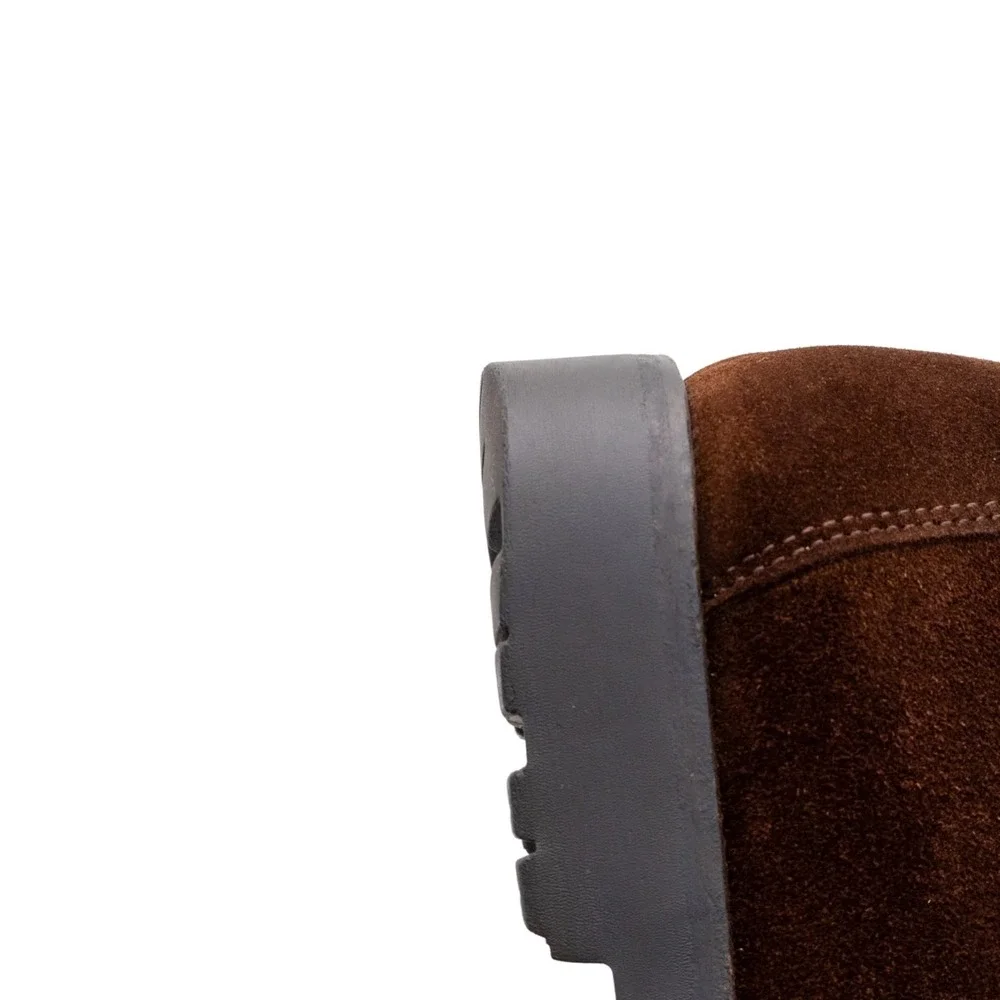 $849.00! Salvatore Ferragamo Gancini‎ Logo Suede Loafers Brown Men's US 8.5 D