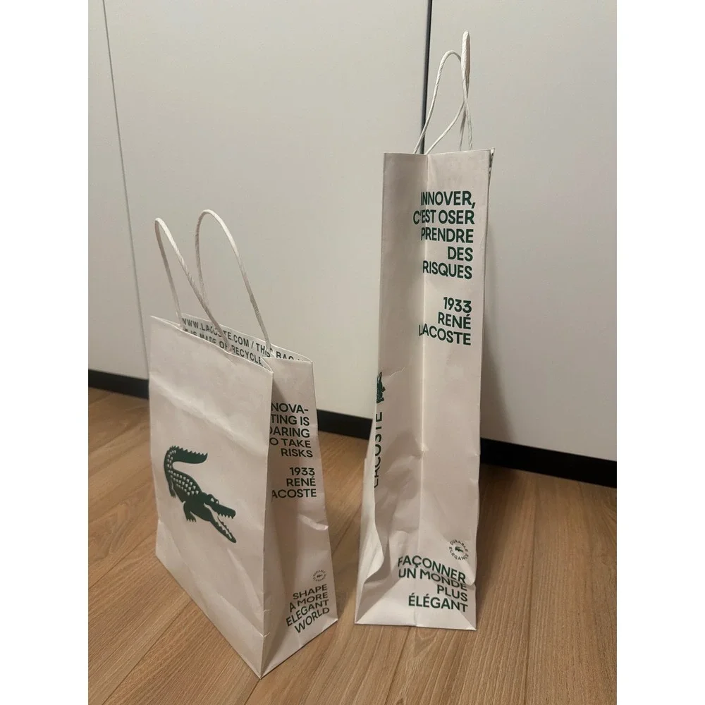 Lacoste paper shopping